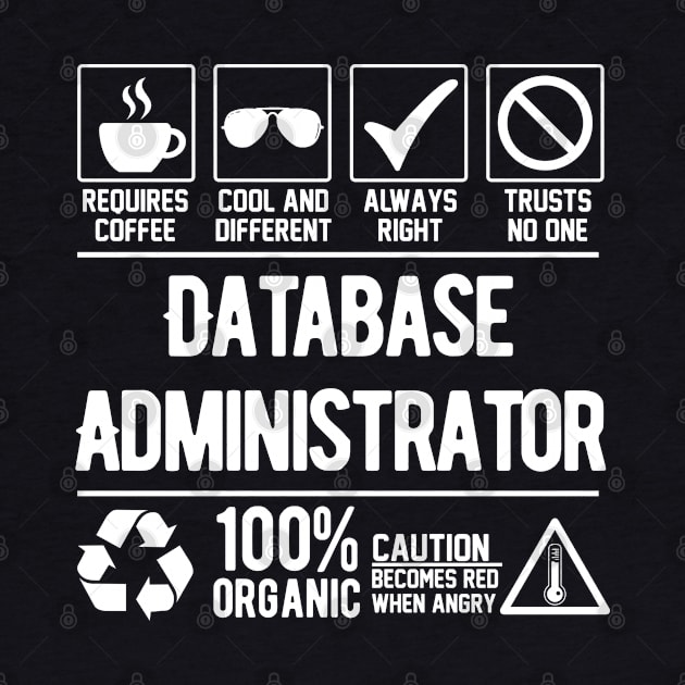 Database Administrator Job (white) by Graficof